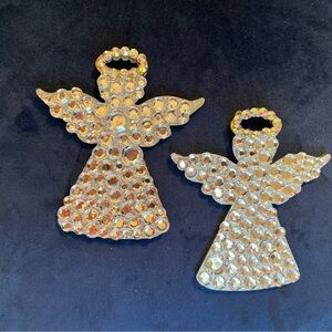 Sparkling Rhinestone Angel Ornaments
